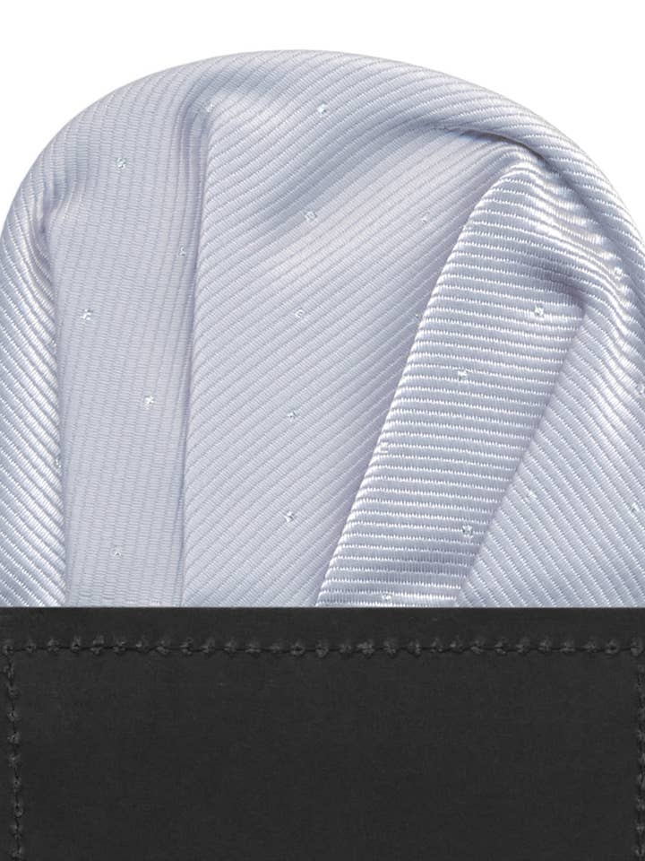 FAZZOLETTO DA TASCHINO IN CARTONE PERLATO MICROTOPOS ARGENTO per la vendita all'ingrosso da parte di Josvil