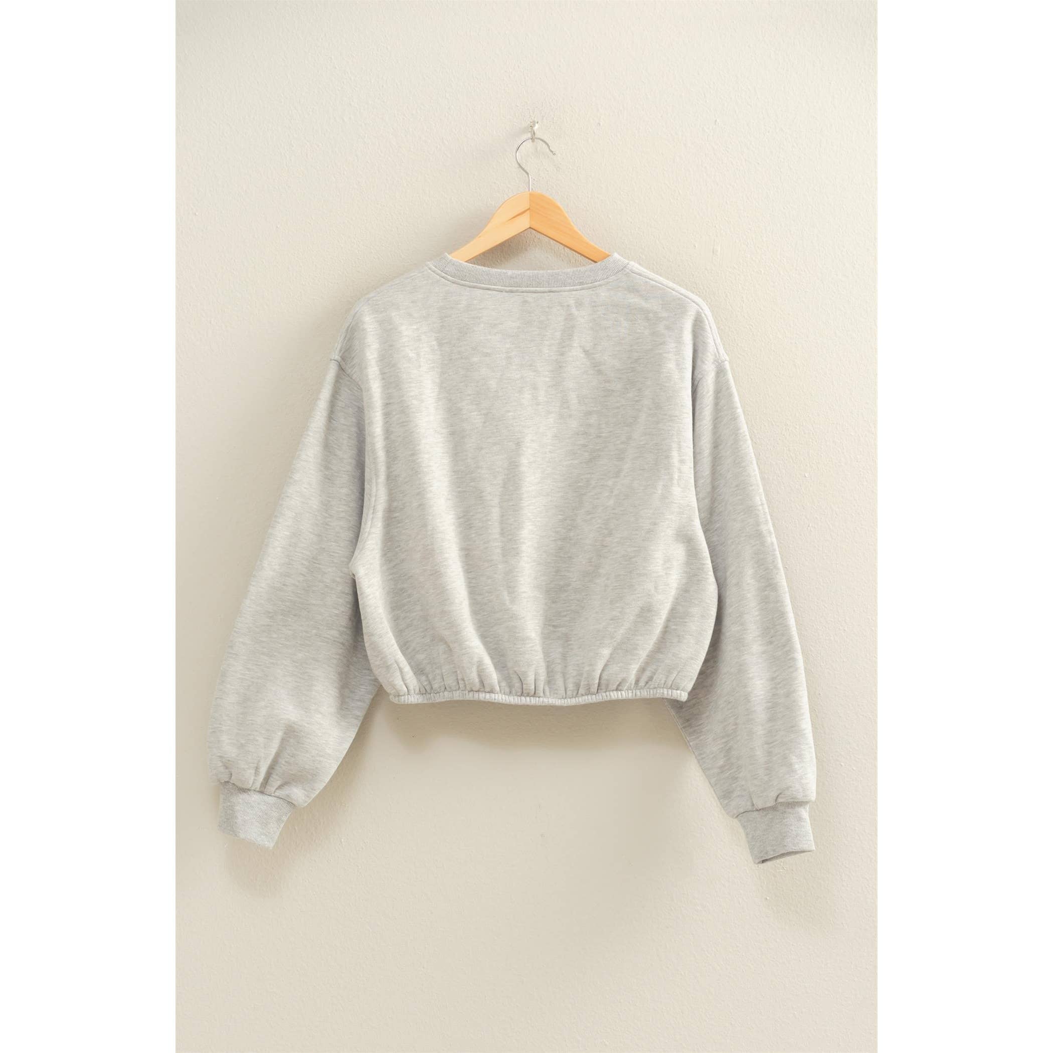 Double Zero - Vente Sweat-shirt – femme - Sweat-shirt court à ourlet élastique coupe décontractée22