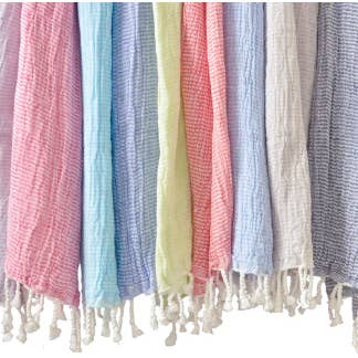100% Turkish Cotton Towel Peshtemal / Sarong / Scarf and other Purchase Wholesale turkish towels. Free Returns & Net 60 Terms on Faire trending on Faire.