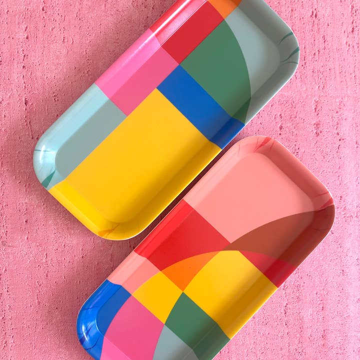 'Geo' Melamine Tray and other Purchase wholesale melamine trays. Free returns & net 60 terms on Faire trending on Faire.