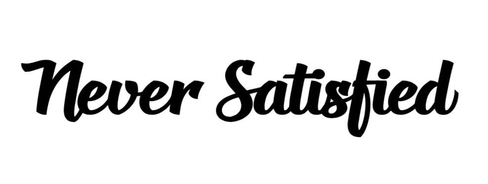 MECH Customs Decals - Vendita all'ingrosso Decalcomania/adesivo murale - Adesivo «Mai soddisfatto»0