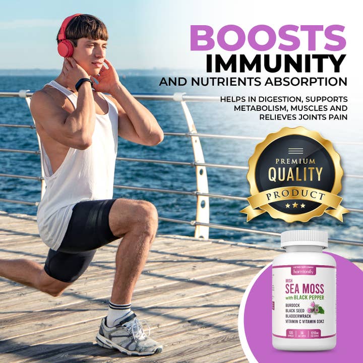 HARMONIFY - Wholesale Oral Supplement/Vitamin - Sea Moss Black Seed Burdock Bladderwrack Vitamin D3 & K2 5