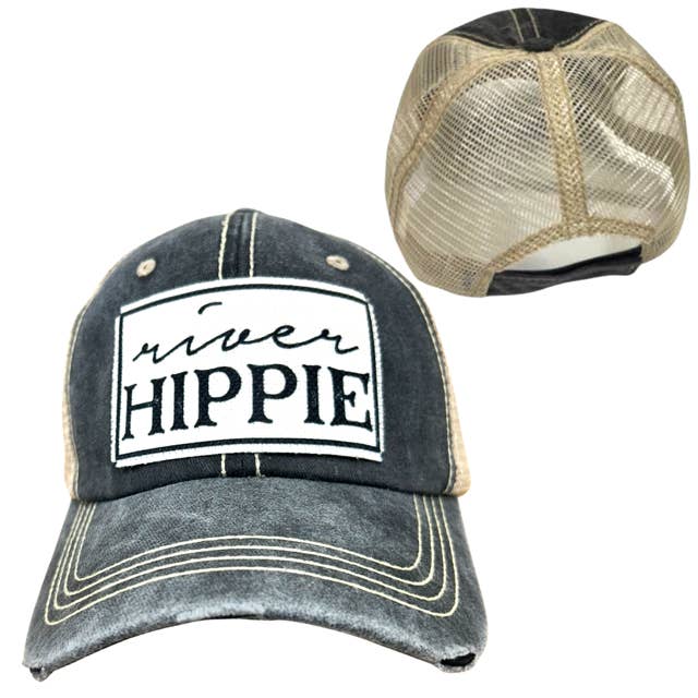 dkhandmade - Wholesale Trucker Hat - Unisex - RIVER HIPPIE | UNISEX HAT | DISTRESSED9