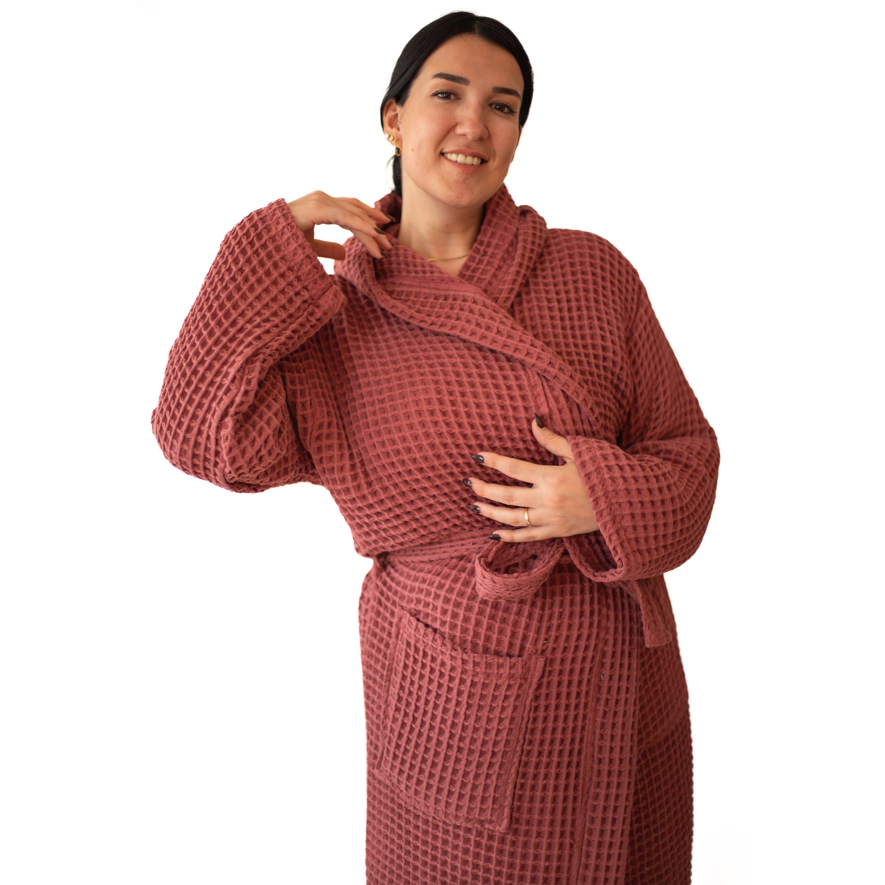 Vivamaison – Engroshandel Morgenkåbe - Unisex – Premium Vaflet Bomuld Badekåbe, Unisex Spa Komfort174