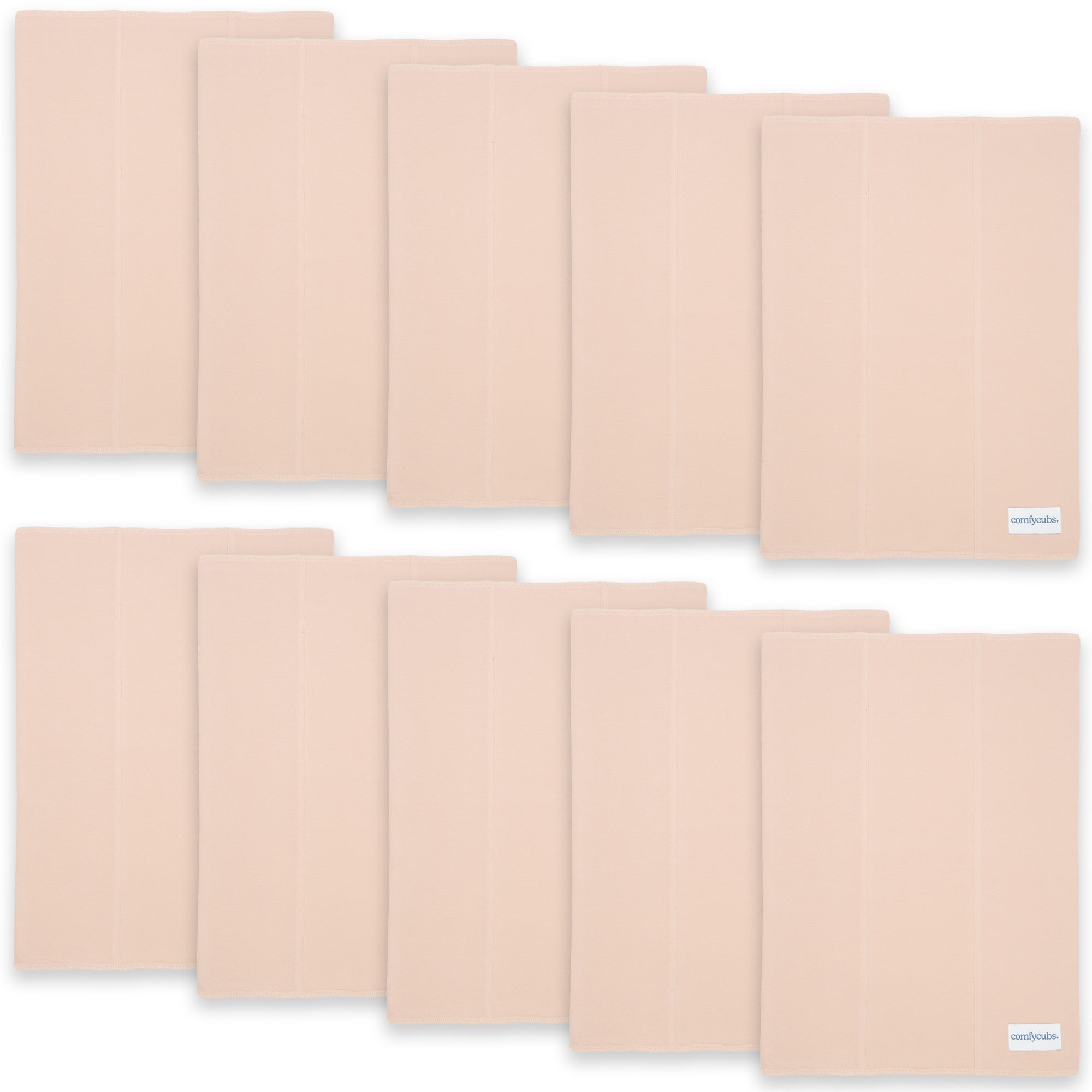 Comfy Cubs - Wholesale Burp Cloth - Baby - Baby Burp Cloths Set, Large 6-Layer, 100% Cotton Comfy Cubs1