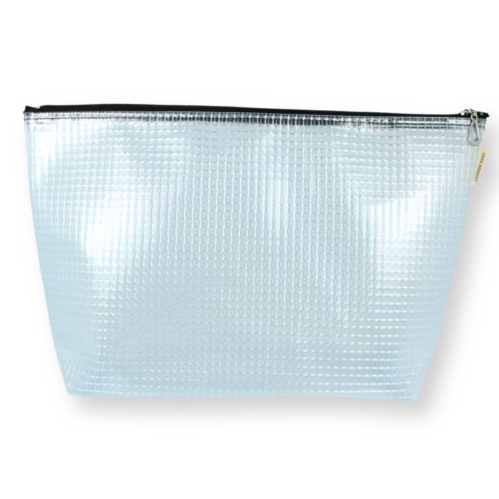 Dana Herbert – wholesale Make-up/cosmetic bag – Grid Vinyl Makeup Bag Extra Large3