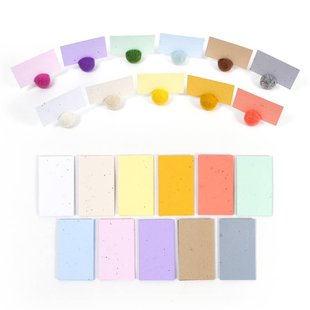 Studio 82° - Wholesale Place Card / Place Holder - Wildflower Seed Card - Frost White4