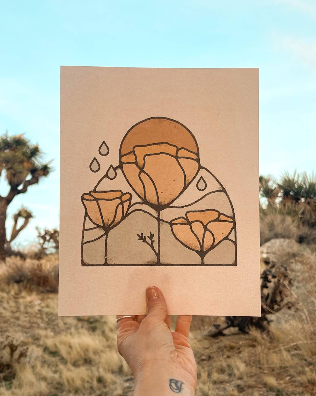 Amber Morgan - Wholesale Art Print - California Poppies 8x10 Art Print2