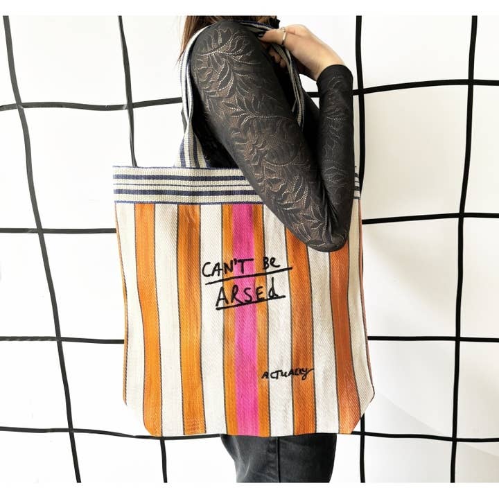 House of Disaster - Wholesale Grocery/Shopping Bag - Small Talk Cant Be Arsed Recycled Shopper4