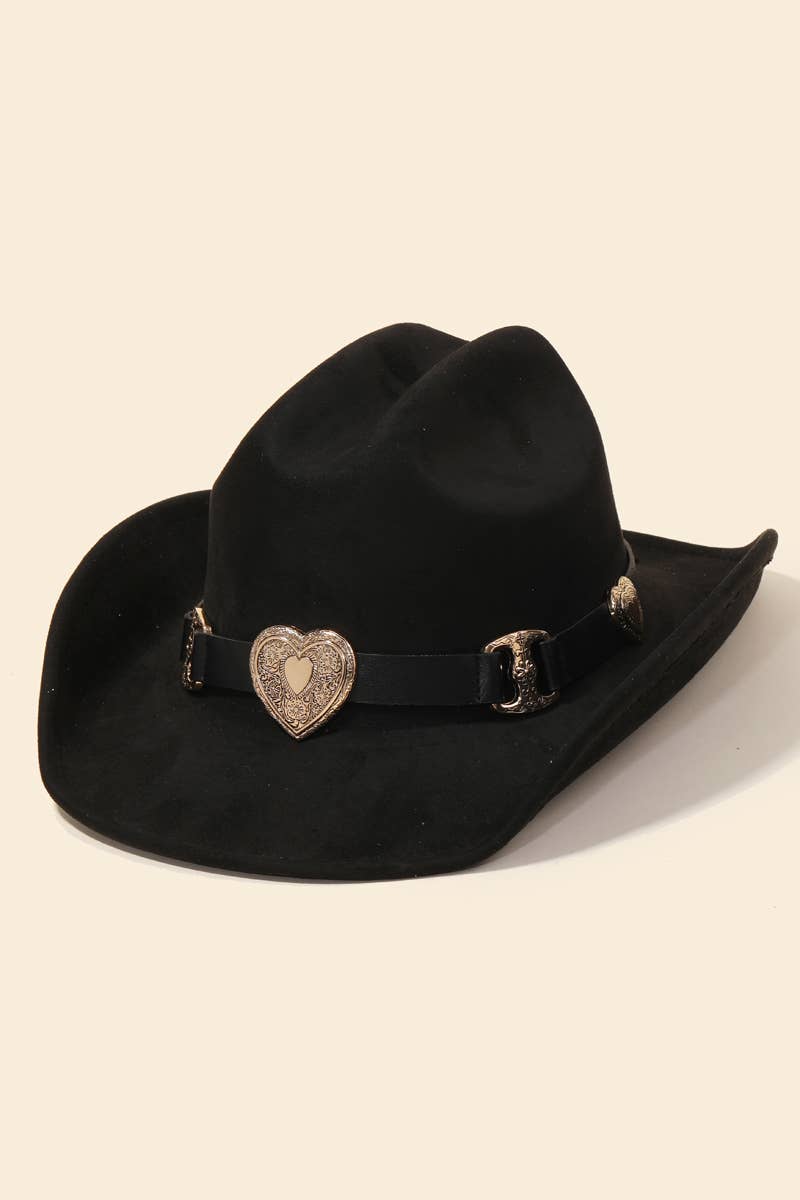Anarchy Street - Wholesale Fedora - Women's - Western Heart Buckle Cowboy Hat6