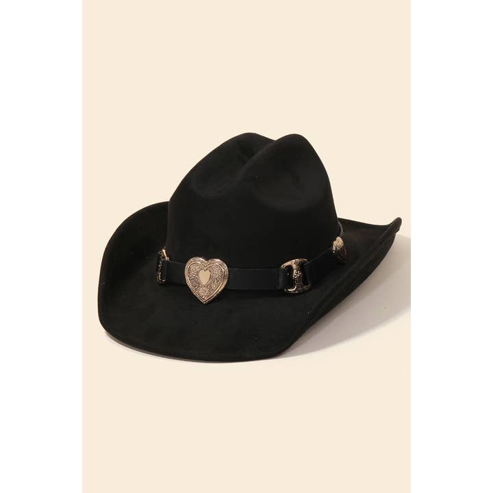 Anarchy Street - Wholesale Cowboy Hat - Women's - Heart Buckle Western Cowboy Hat5