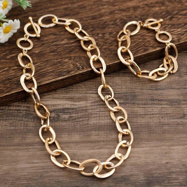 AMORINO SRL - Wholesale Link & Chain Bracelet - OVAL LINK CHAIN BRACELET - SW2560B852