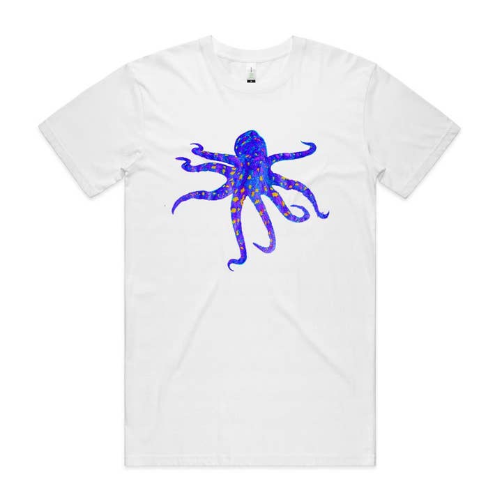 Blaugeringelter Oktopus T-Shirt für den Großhandel von High Tees