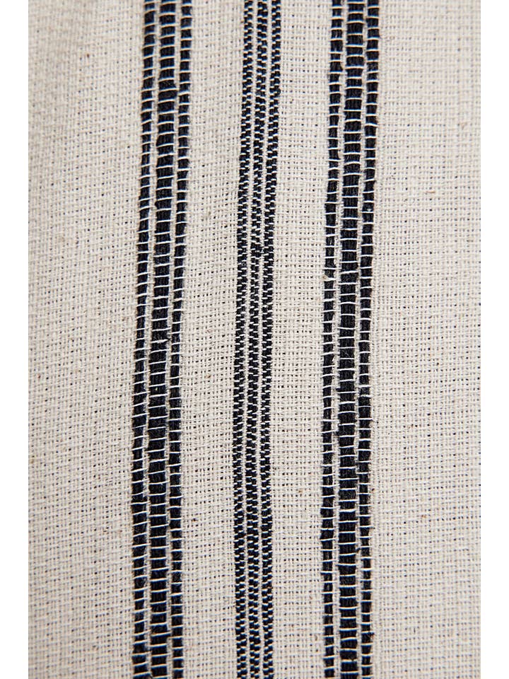 Beige STRIPED COTTON MAXI SHIRT DRESS WITH RUFFLED CUFFS for wholesale on Faire5