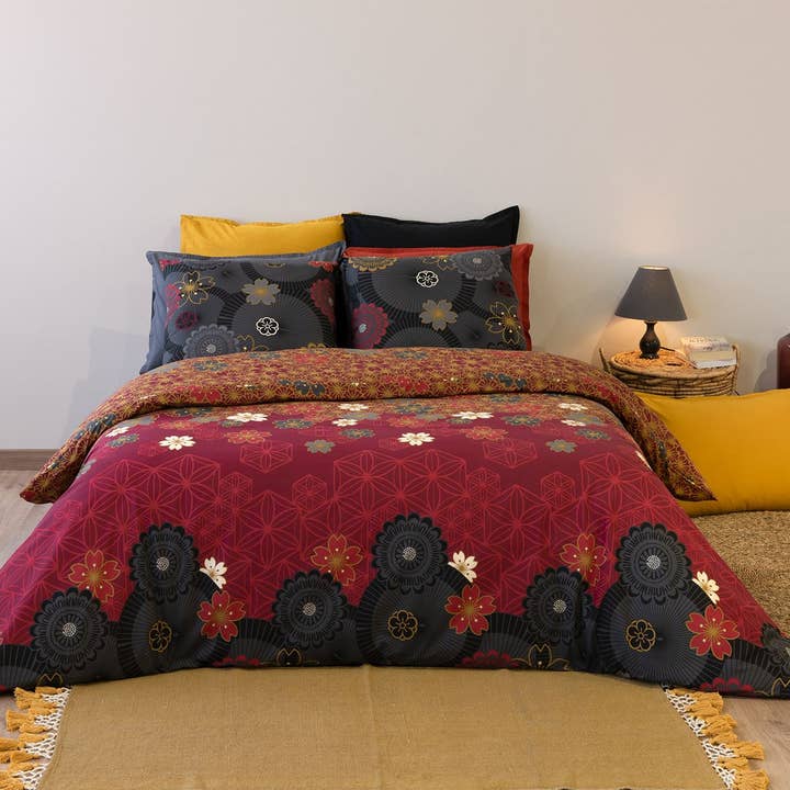 FUNDA NÓRDICA KIMONO 2 PIEZAS 140 X 200 CM 57 HILOS/CM2 para venta al por mayor de Atelier Du Coton