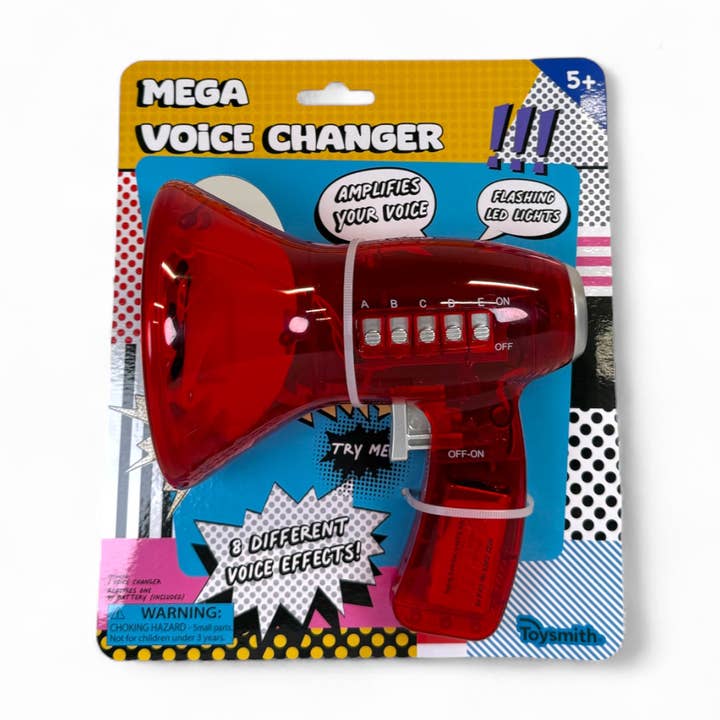 6.5" Voice Changer, Colors Vary, Amplifier, Megaphone for wholesale by Toysmith