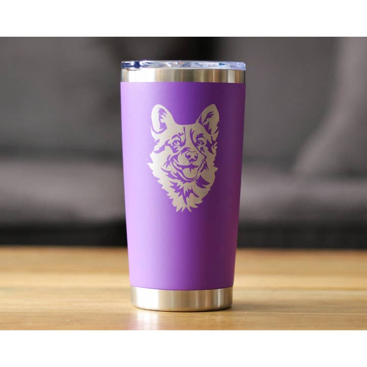 bevvee - Venta al por mayor Vaso termo - Vaso de viaje con aislamiento facial de Corgi, regalo para perros Welsh Corgi5