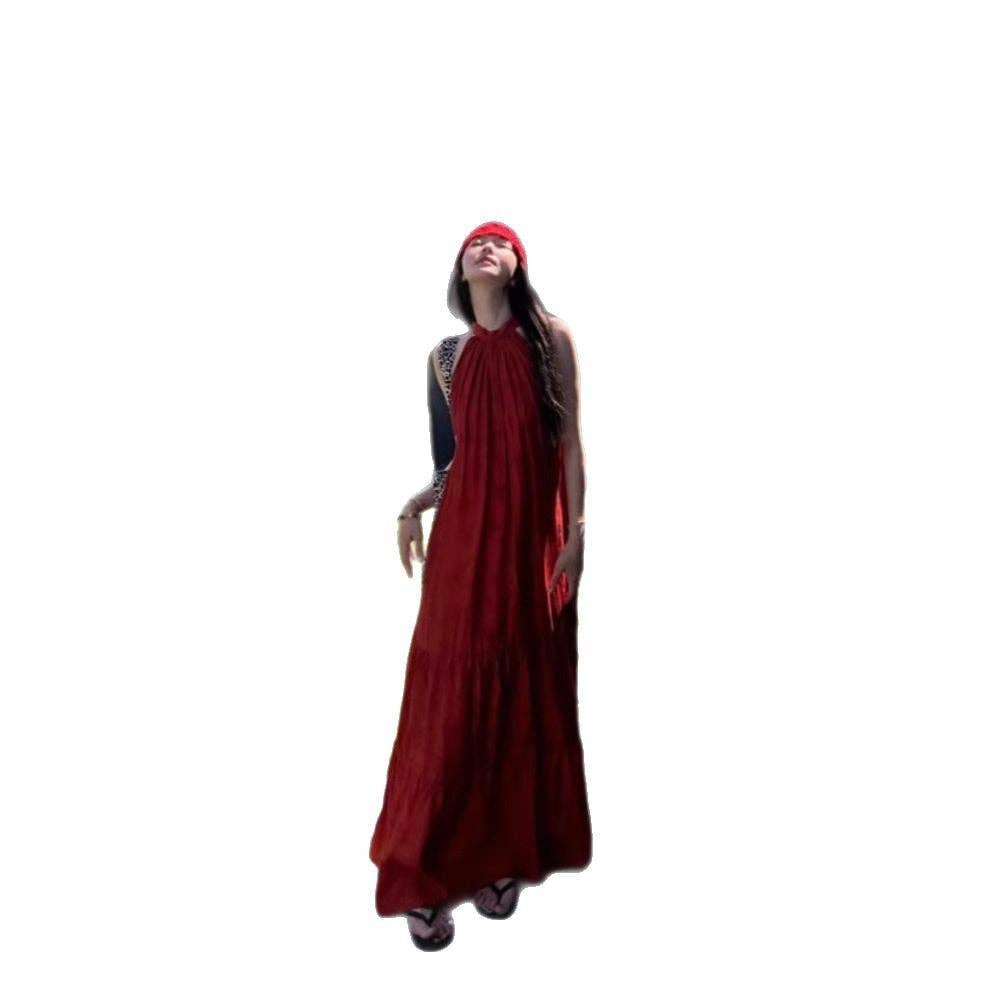 Rouge Robe rétro chinoise moderne printemps 25 chic en vente sur Faire16