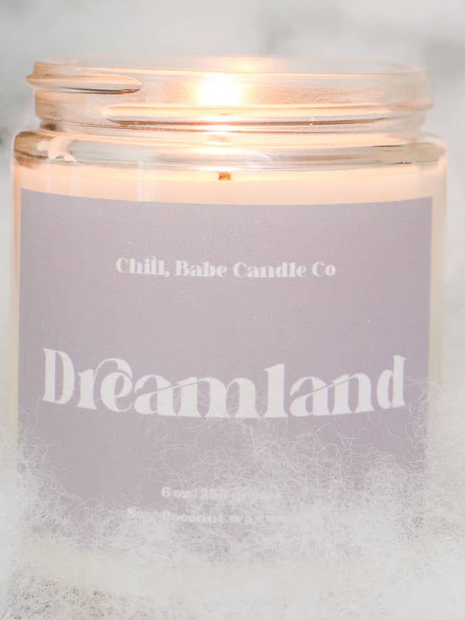 Dreamland Candle | White Sage + Lavender for wholesale by Chill, Babe Candle Co