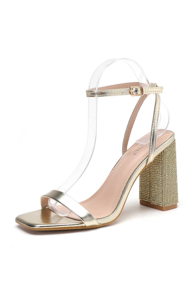 Joia Paris - Venta al por mayor Zapatos de tacón - Mujer - Sandalias con tacón y strass con correas ajustables H8-3634