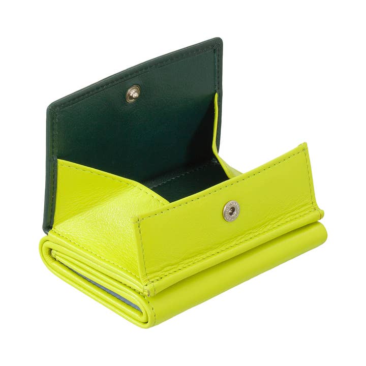 dudu – Großhandel Brieftasche – Unisex – Dudu Kleine Lederbrieftasche mit Münzfach Mangrove
