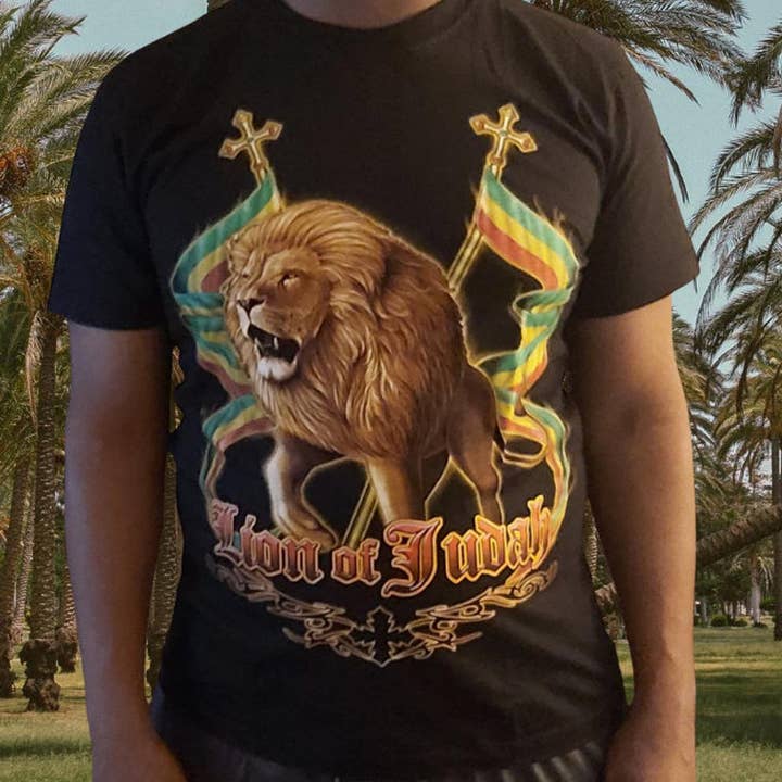Camiseta Leão de Judá Rasta Wear por atacado de Worldwide Souvenir Mart