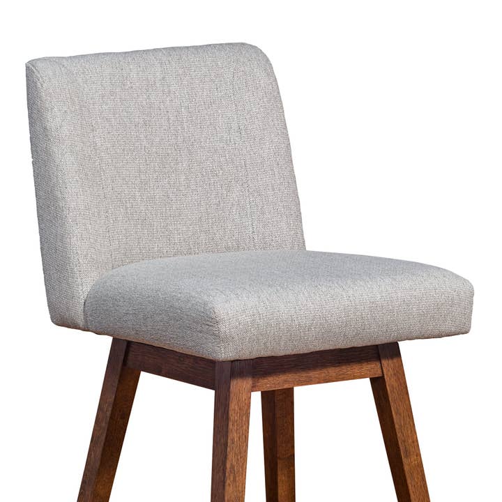 Armen Living - Wholesale Stool - Isabella Modern Upholstered Wood Swivel Barstool30