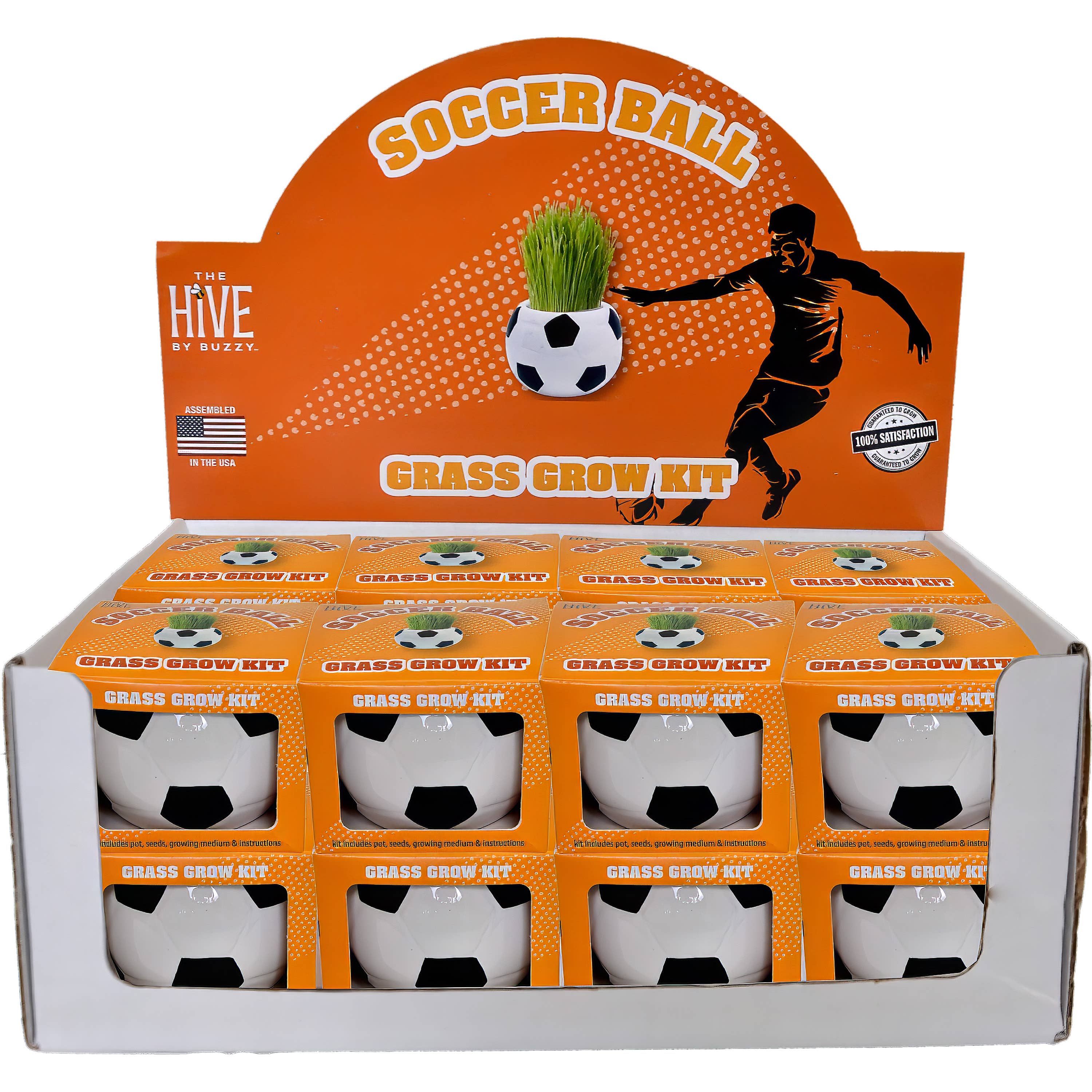 Buzzy Seeds Grow Gifts - Wholesale Plant Seeds - Soccer Grass Grow Kit - CLEARANCE2