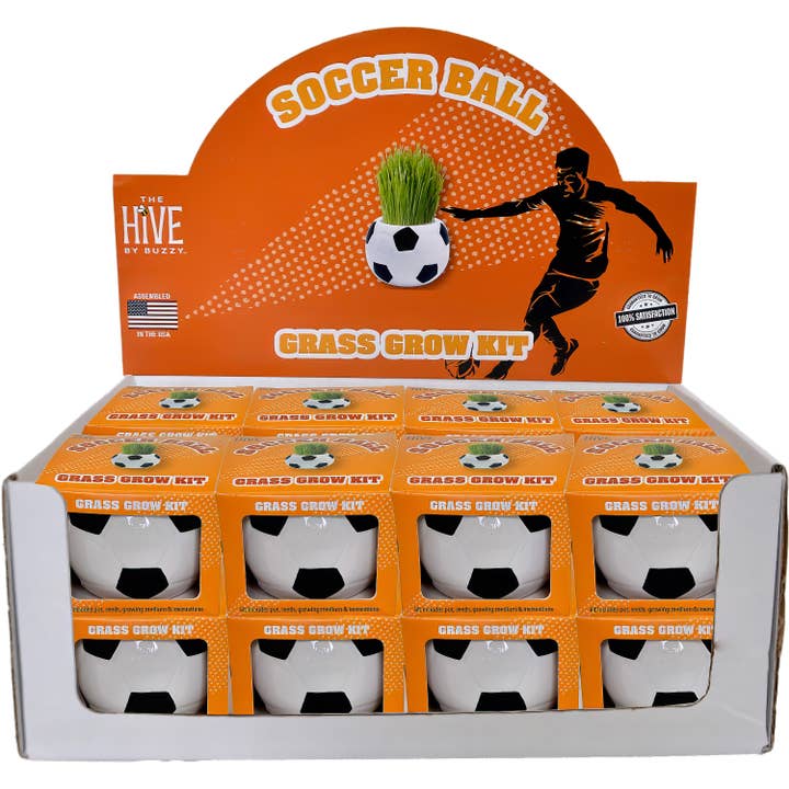 Buzzy Seeds Grow Gifts - Wholesale Plant Seeds - Soccer Grass Grow Kit - CLEARANCE2