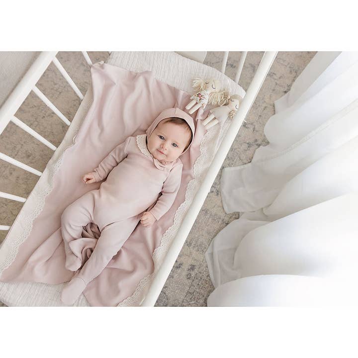 Mon Tresor Bebe - Wholesale Jumpsuit - Baby - Tiny Eyelet Footie3