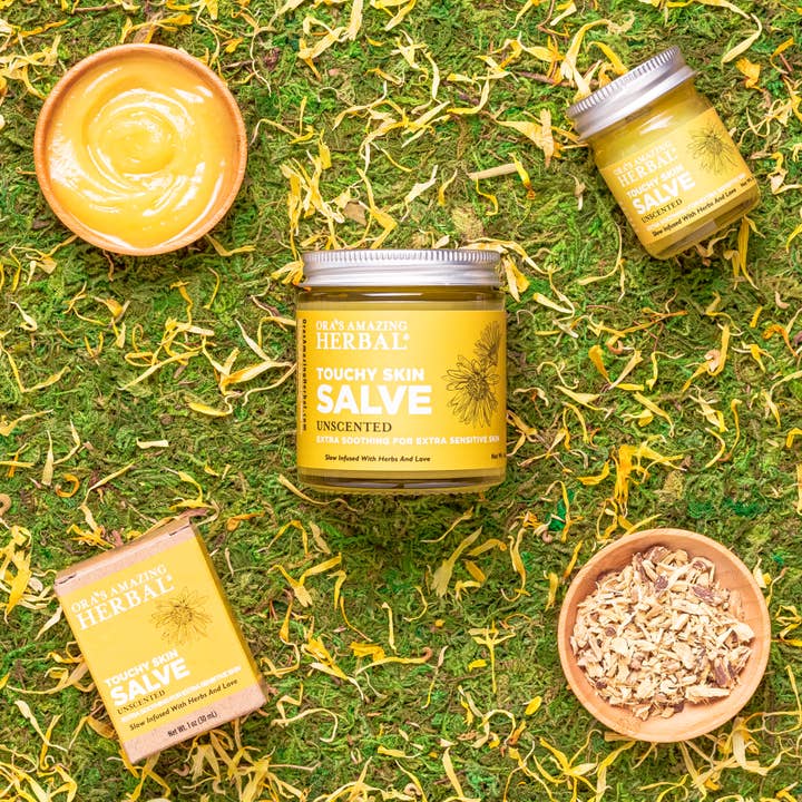 Ora’s Amazing Herbal Natural Skincare - Wholesale Healing Salve/Balm/Cream - Touchy Skin Salve, Eczema Cream, 1oz Travel Size1