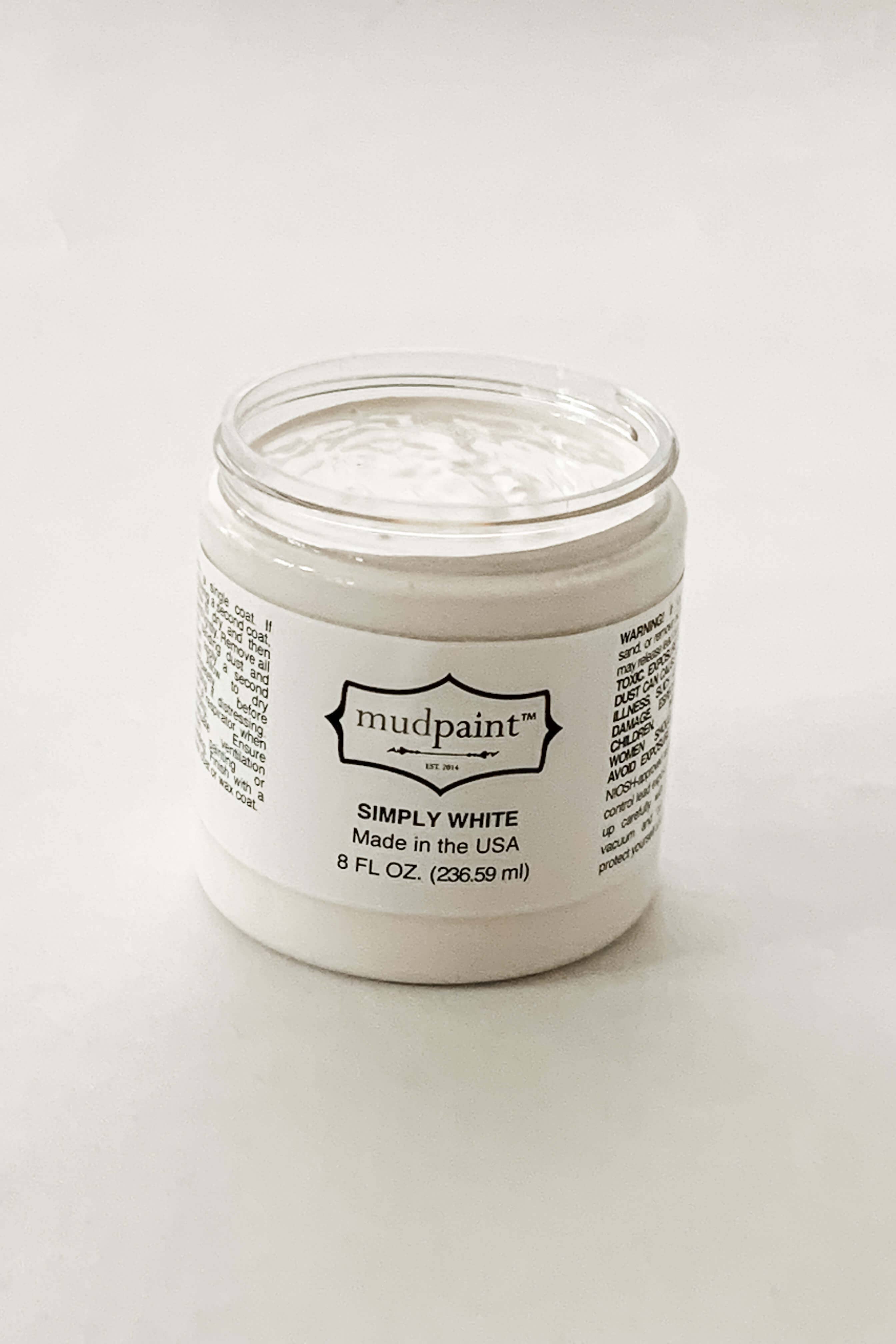 MudPaint - Vendita all'ingrosso Set da pittura - Simply White - Vernice per mobili, colore: MudPaint8