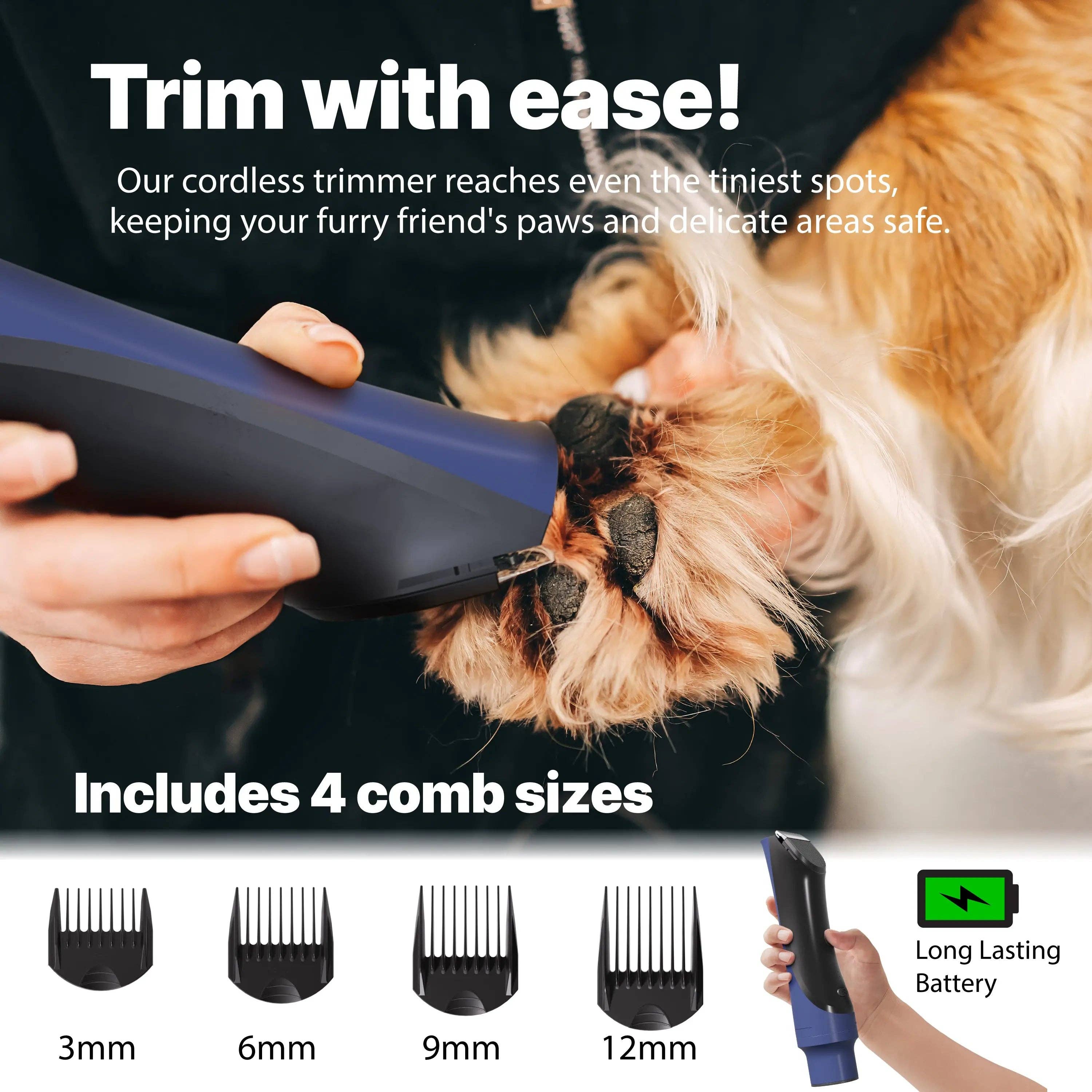 Promounts - Wholesale Pet Grooming Aid - Dog - ONE Premium Dog Grooming Kit, Pet Grooming Vacuum & Dog Clippers & Dog Brush for Shedding with 5 Grooming and Cleaning Tools, Low Noise Dog Hair Remover Pet Grooming Supplies1