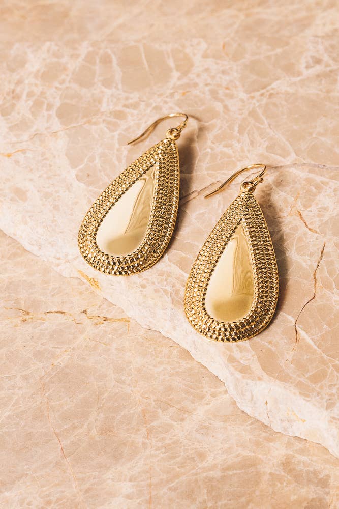 Janna Conner - Wholesale Dangle Earrings - Gervais Teardrop Earrings | 18k Gold Plating | Brass1