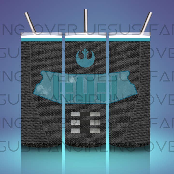 Cara's Mando Show Cosplay - 20oz. Skinny Tumbler for wholesale by Fangirling Over Jesus