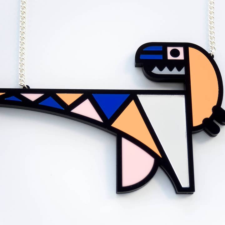 Geometrische ketting van dinosaurus voor wholesale door designosaur