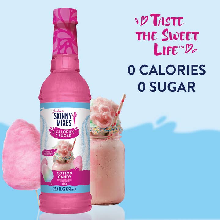 Jordan's Skinny Mixes - Wholesale Cocktail Mix/Syrup - Sugar Free Cotton Candy Syrup2