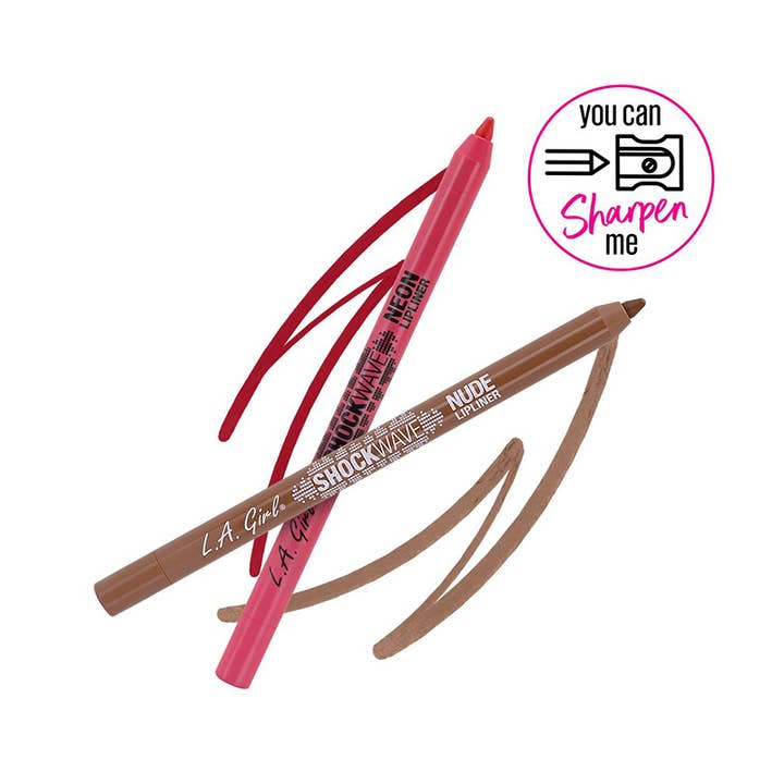 PINEAPPLE Beauty - Vente Crayons à lèvres/crayons - Crayon à lèvres en néon Shockwave de LA Girl GP733 Blaze, 3 pièces1