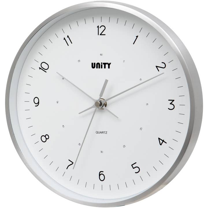 Orologio da parete Unity 25 cm, Silent Sweep, Bangkok in argento per la vendita all'ingrosso da parte di Viceni