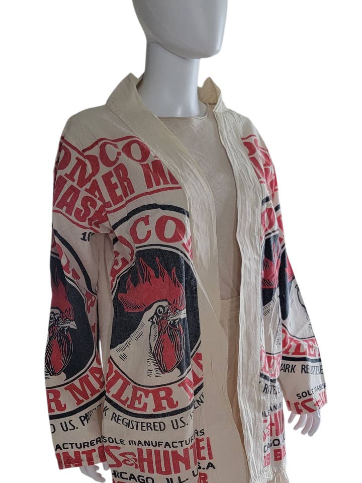 Giacca in cotone con stampa vintage sacco di farina TJ2423 - Gallo per la vendita all'ingrosso da parte di Evergreen Guardian Imports