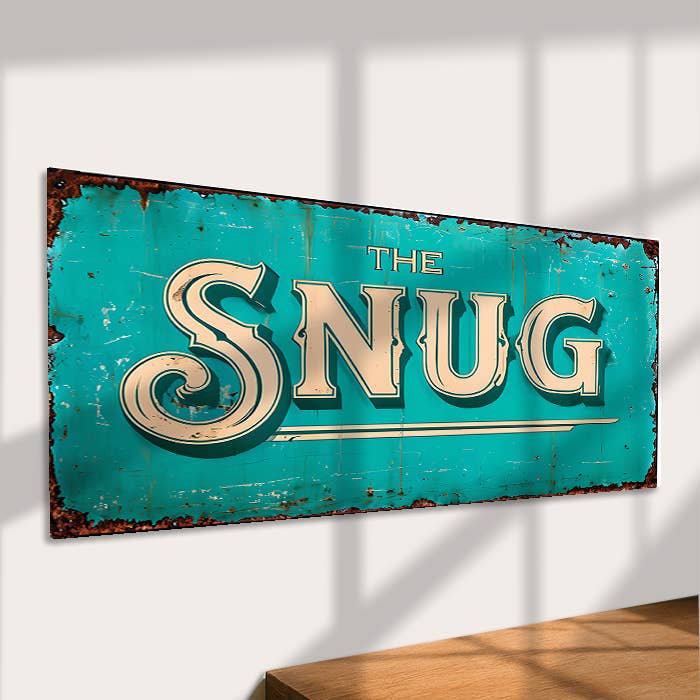 The British Metal Signs Company - Wholesale Sign - The Snug Metal Sign Plaque - Vintage Pub Wall Cozy Corner1