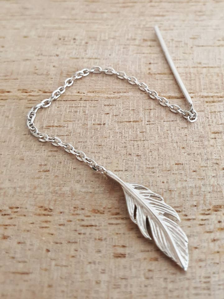 Rodium-klädd 925/1000 silver ”genom” örhängen för wholesale av SIUKA