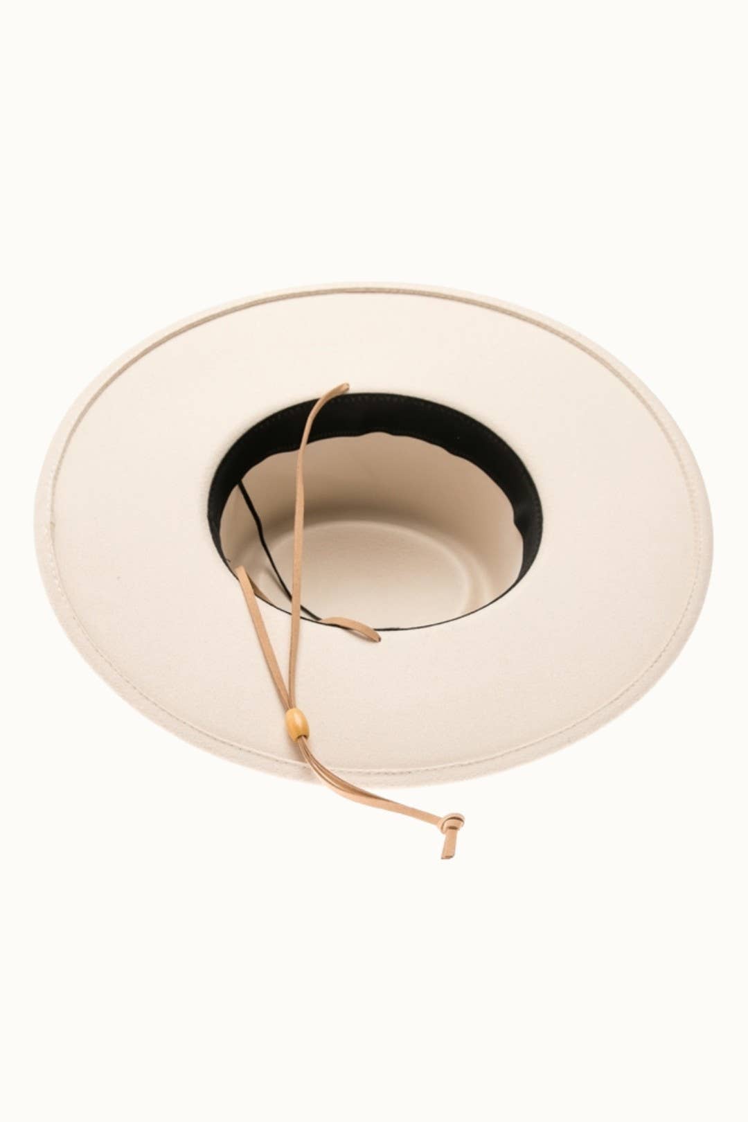 Olive & Pique - Wholesale Boater Hat - Women's - Wide Brim Bolero Boater Hat with Chin Cord, Vegan Felt1