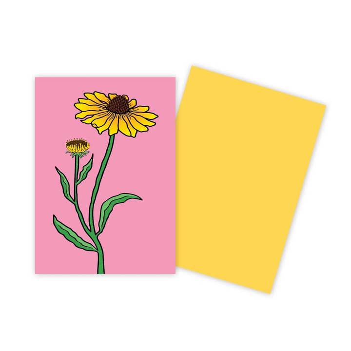 Black Eyed Susan Gift Enclosure Card for wholesale by Sun Day Greetings