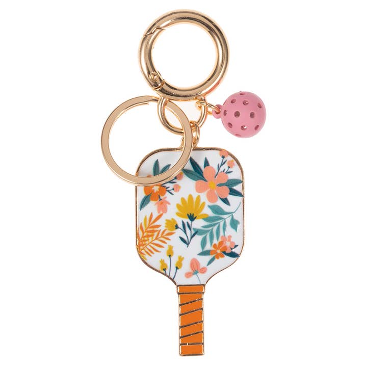 Sensibling Corp. - Wholesale Keychain - Women's - Enamel Pickleball Paddle Keychain
3