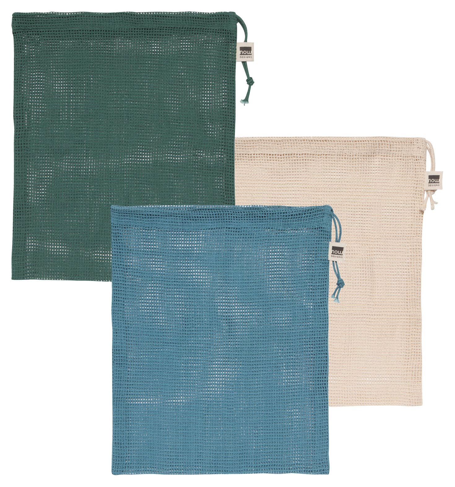Now Designs by Danica - Wholesale Grocery/Shopping Bag - Le Marche Pine Mesh Produce Bags Set of 33