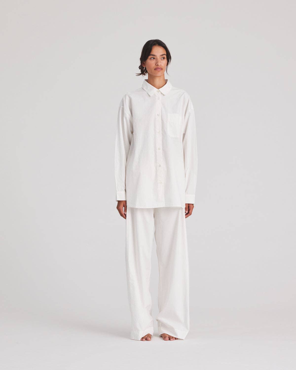 gai-lisva – Großhandel Hemd mit Button-down-Kragen – Damen – Astrid Hemd Popeline Gots 243975 - Flüsterweiß3