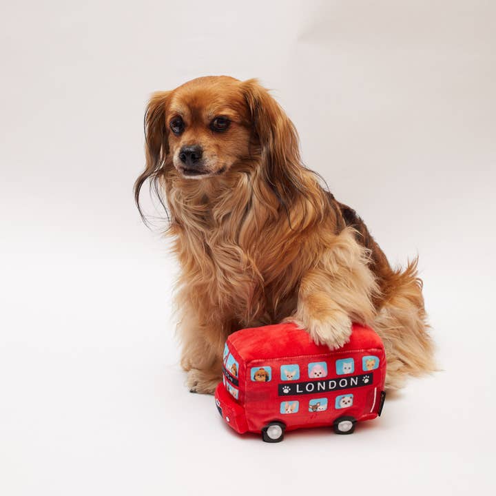 PetLondon – wholesale Pet plush toy – Dog – London Bus Plush Dog Toy