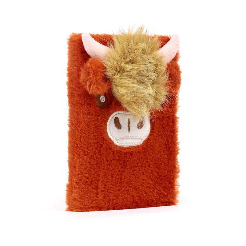 Puckator EU - Vente Cahiers - Cahier A5 ligné Highland Coo Mouton en peluche2