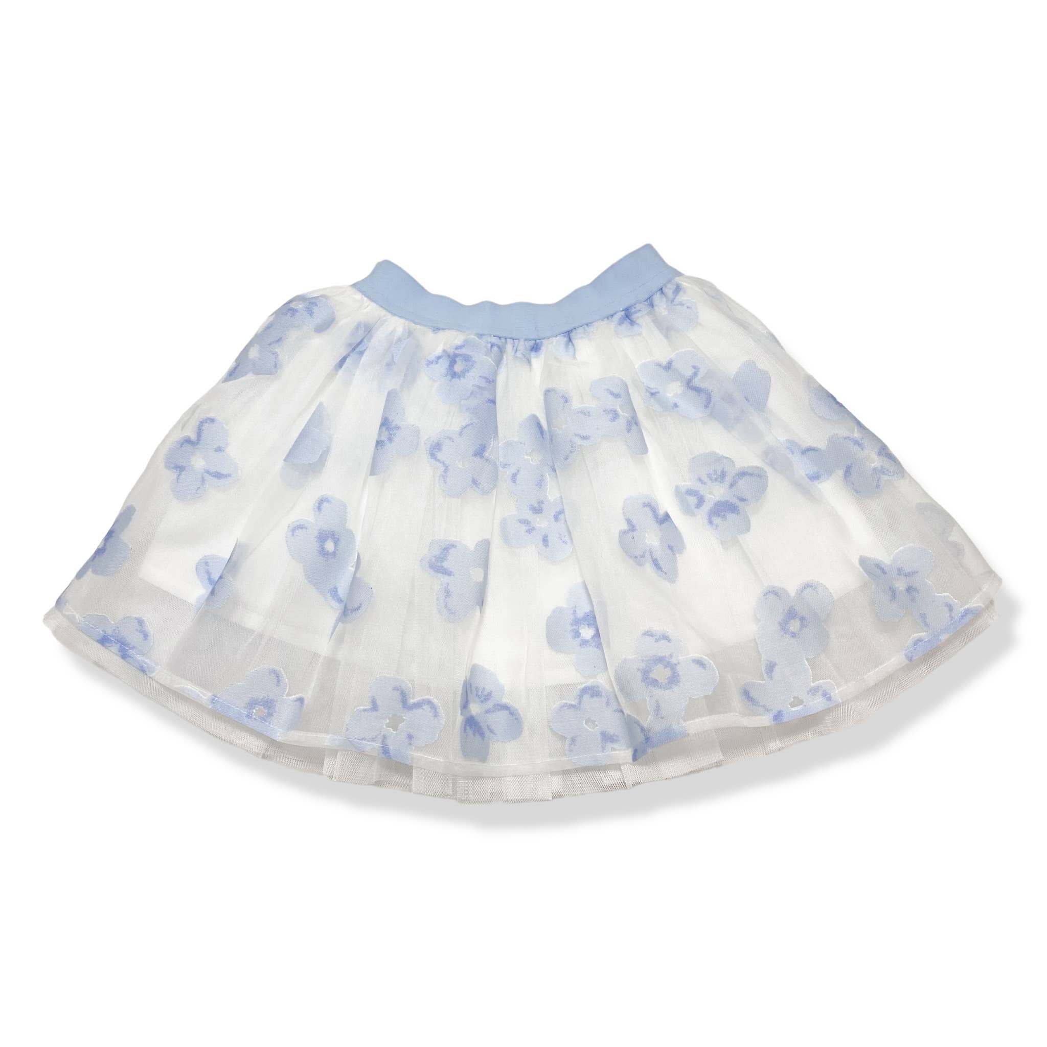 Doe a Dear – wholesale Tutu - Barn – 17023-B Blommig Nät Tutu (2 Färger)1